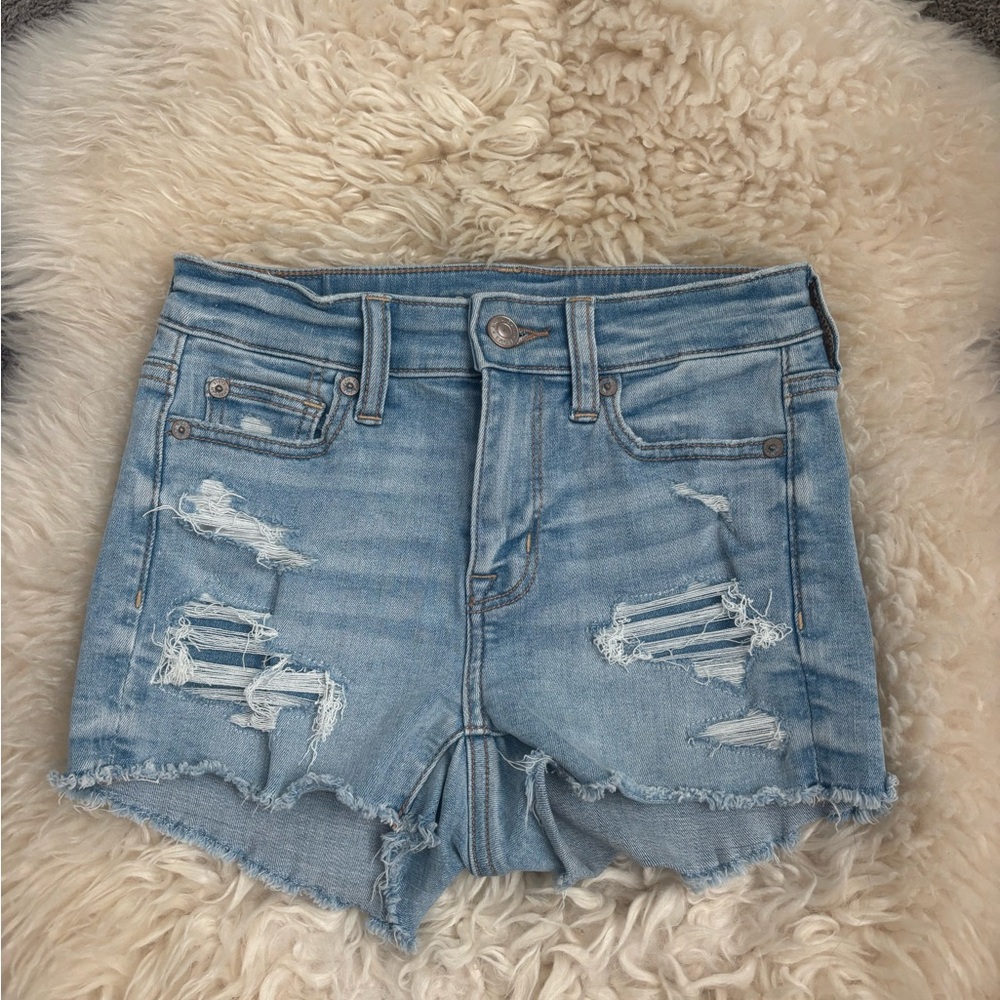 Distressed Denim Women Shorts